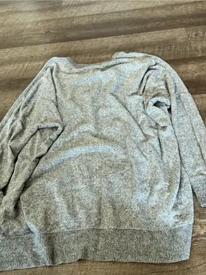 Aerie Light Gray Crewneck Sweater thumbnail 3