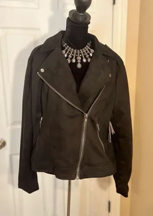 Philosophy Black biker fall jacket thumbnail 1