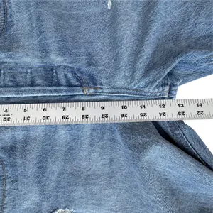 AGOLDE‎ 90s Jean Womens 23 High Rise Straight Leg Distressed Blue Denim Grunge thumbnail 11