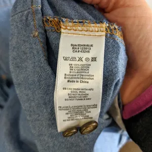 Jachs‎ Girlfriend Eda Chambray Shirt Dress Sz Small thumbnail 5