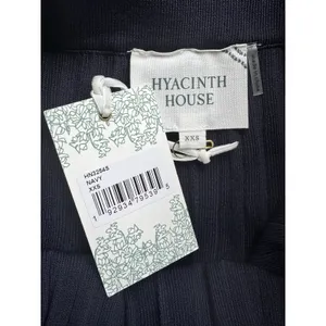 NWT Hyacinth House Navy Blue Pleated Midi Skirt Women’s Size XXS thumbnail 5