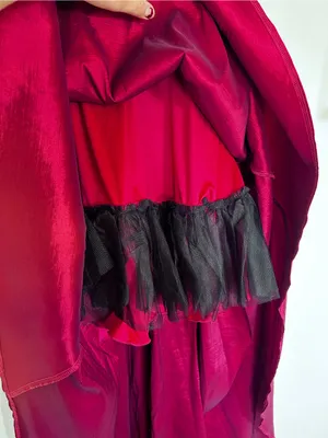 Windsor Burgundy Scalloped V Neck High Low Formal Dress Size 1/2 thumbnail 4