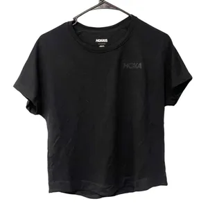 Hoka One One Size Small Black Crewneck Lifestyle Tee Short Sleeve NEW thumbnail 2
