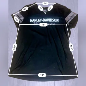HARLEY DAVIDSON Women’s Jersey Style Sparkly Short Sleeve Tee thumbnail 7