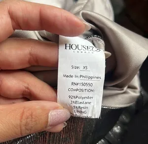 House of Cb London Alvona Silver Metallic Mini Dress thumbnail 9