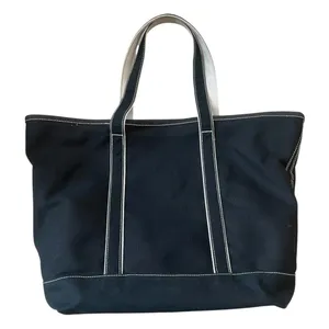 Land's End Boat Tote Bag Canvas Classic Heavy Duty Huge XL Extra Large Teacher thumbnail 3