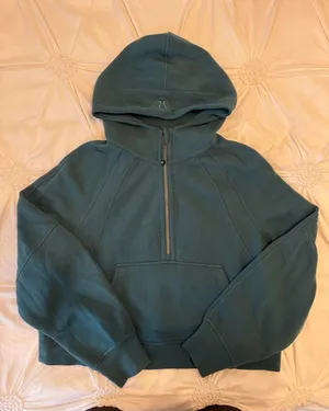 lululemon Scuba Teal Half-Zip Hoodie thumbnail 1