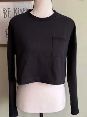 Free People long sleeve top and shorts set thumbnail 3