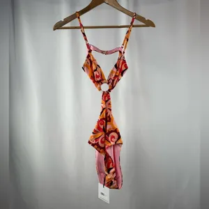 NWT Beach Riot Kirsten One-Piece Swimsuit in Pink Multi Size‎ Small thumbnail 2