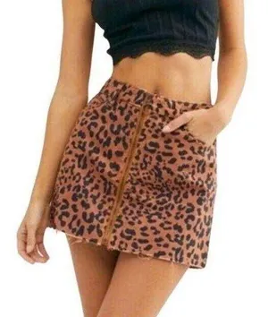 Free People Cheetah Skirt thumbnail 1