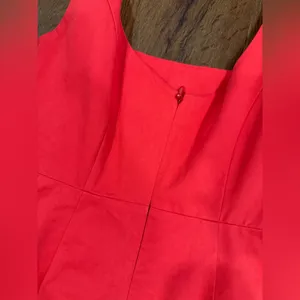 Elexiay Kogi Crochet cut out A Line Mini Dress Square Neck Red $300 M revolve thumbnail 10
