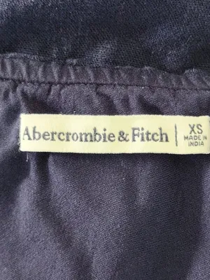 Abercrombie & Fitch Navy Blue One Shoulder Top Asymmetrical Hem Size XS thumbnail 7