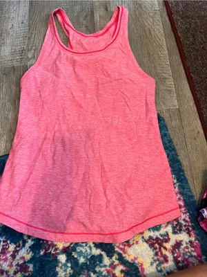 Lululemon think fast top in pink size 6 thumbnail 5