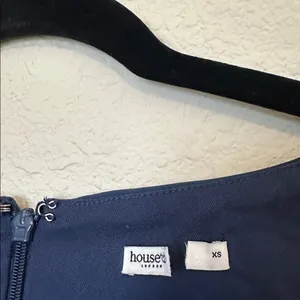 House of CB‎ Corinthia Midnight bodycon maxi dress NWOT size XS navy blue thumbnail 5