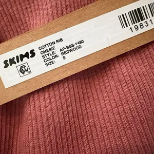 Skims cotton rib onesie Color redwood thumbnail 3