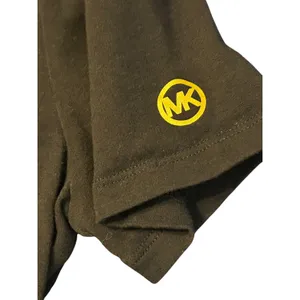 Michael‎ Kors Black Ruched Side Drawstring T-Shirt Dress MK Logo thumbnail 2