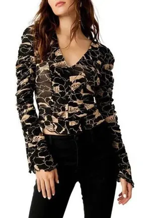 ✨Free People Through the Meadow Sz Small Top✨ thumbnail 1