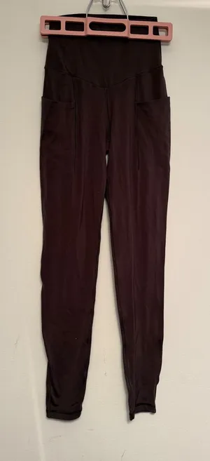 OFFLINE by Aerie Real‎ Me 7/8 Leggings High Rise Pockets Brown XS 2732 thumbnail 1