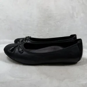Vionic Minna Black Leather Ballet Flats Orthotic Arch Support Shoes Size 7 thumbnail 9