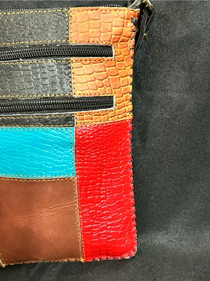 Vintage Multicolor Small Crossbody Purse Shoulder Bag thumbnail 7