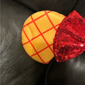 Disney Toy Story Woody Jessie red bow Ears headband and matching scrunchie set thumbnail 10
