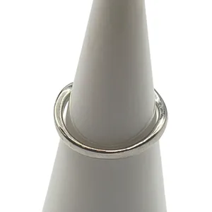 Silver Tone‎ Ring Sz 6.75 Round Cut Green Stone Prong Set Fashion Jewelry Womens thumbnail 4