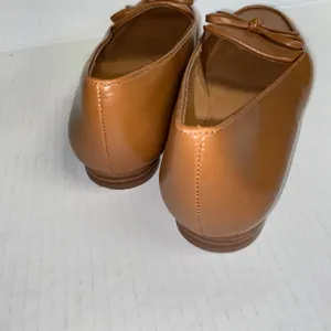 J. Crew Tan Brown Leather Slip-On Bow Loafers Dress Shoes Women's Size 6.5 thumbnail 6