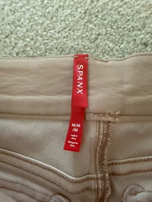 SPANX Wide-Leg Pull-On Pants in Peachy Beige thumbnail 4