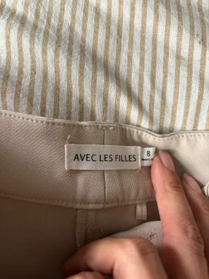 Avec Les Filles Tan Dress Pants thumbnail 3