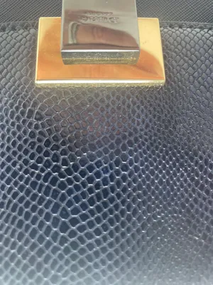 Dune London Navy Blue Structured Satchel Handbag Gold Hardware Women's Purse - N thumbnail 14