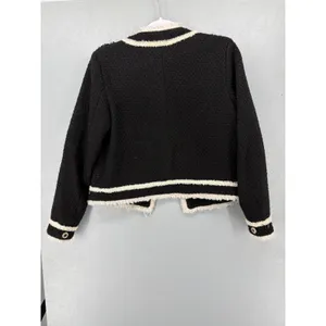 AQUA Womens Jacket‎ Bl45cle Pearl Button Cropped S thumbnail 3