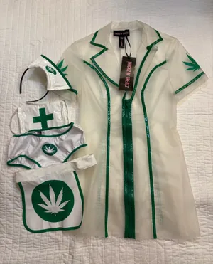 Dollskill HIGHLY CONTAGIOUS NURSE COSTUME weed nurse . NWT thumbnail 1