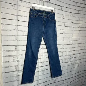 Lauren Ralph Lauren Straight Jeans 10 Stretch Mid‑Rise Ankle Streetwear Denim thumbnail 2