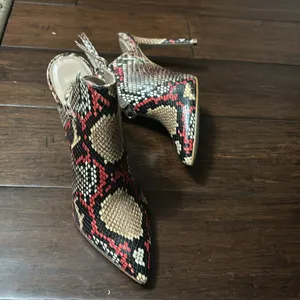 Steve Madden Daily Snake Animal Print Sling-Back Pumps Heels 8M new #1 thumbnail 10