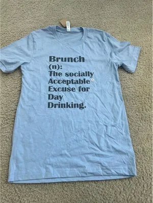 Ab15 Woman top shirt blue small brunch thumbnail 1