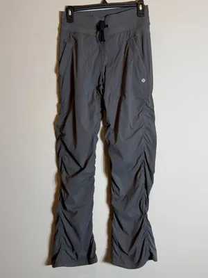 Y2K Lululemon Studio Pant Women's 4 Soot Light Gray Active Athletic Workout Gym thumbnail 5