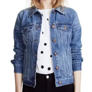 Madewell Jean Jacket Medium Blue Denim Classic Button-Up Pinter Wash Trucker thumbnail 1