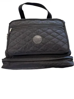NWT Mayka Black Quilted Travel Duffel Bag thumbnail 8