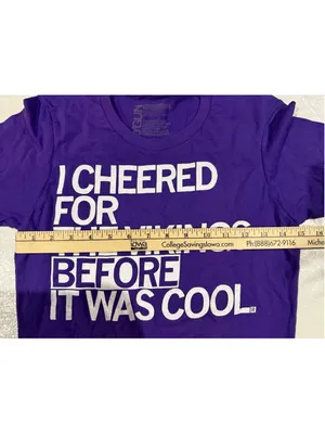 Raygun Vikings Graphic T-Shirt Women S Purple Football Fan Short Sleeve Tee thumbnail 4