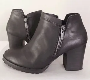Lucky Brand Black Leather Ankle Boots thumbnail 7