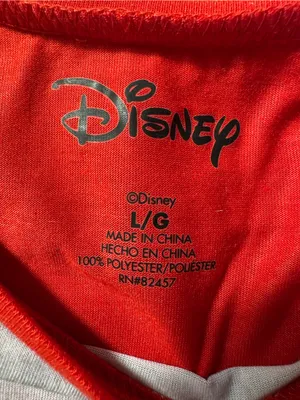 T462. Disney Minnie Mouse Plaid Bow Pyjama Set - Red & Gray thumbnail 3
