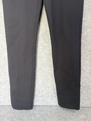 Quince Ultra-stretch Ponte Pintuck Ankle Pants Black size small 27” inseam thumbnail 5