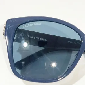 Balenciaga BB0135SA 004 WOMEN SUNGLASSES‎ BLUE Silver thumbnail 9