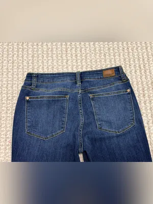 Judy Blue Dark Wash Straight Leg Jeans size 11/30 mid rise thumbnail 8
