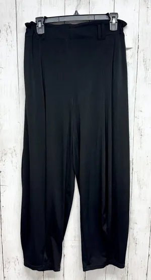 Anthropologie Pants Women Size Small Black Wide Leg Pull‎ On Trousers Pockets thumbnail 1