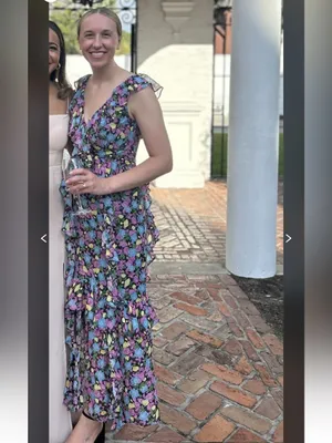 AMUR Evita Floral Ruffle Maxi thumbnail 3