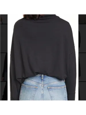 We the Free Free People Bella vista Tunic Thermal in Black Size‎ Small thumbnail 3