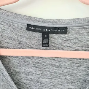 WHBM Silver V-Neck Women's Top Small thumbnail 5