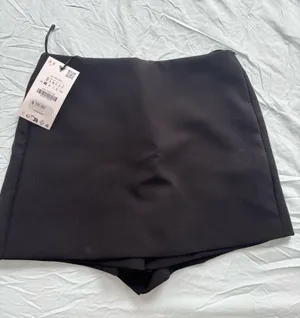 ZARA Black Mini Skirt with shorts thumbnail 1