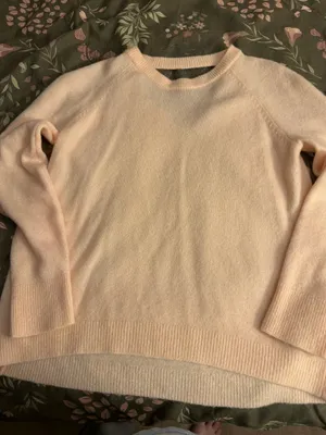 LOFT Soft Peach Crewneck Sweater thumbnail 4